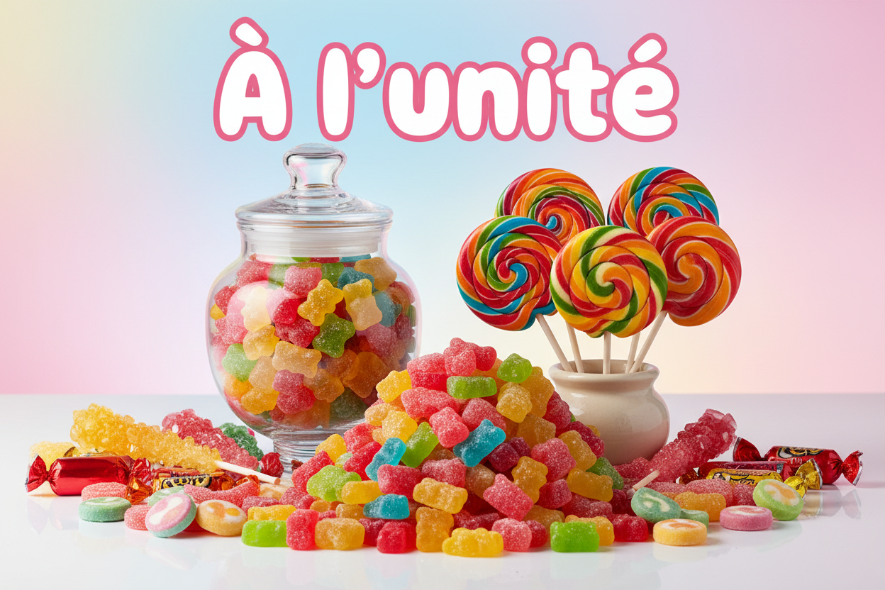 A l'Unité. Cable, Jumbo, Lasso, Bando, Chewing gum, Sucette...