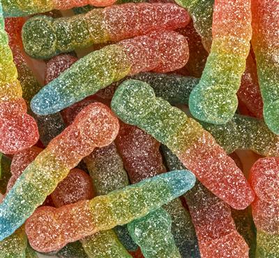 Rainbow Worms Sour  - 100g