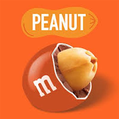 M&M's Peanuts Orange 100g