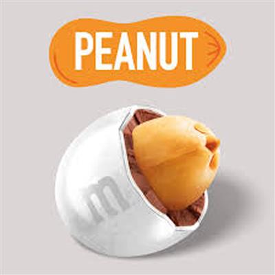 M&M's Peanuts White 100g : "M&M's chocolat cacahuètes enrobage blanc"