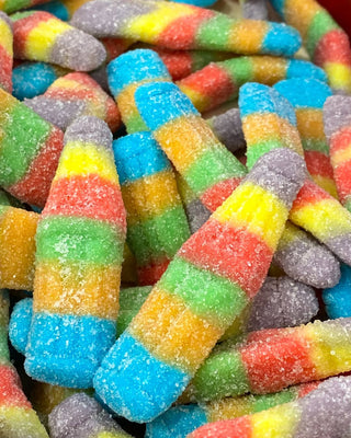 BOUTEILLES MULTICOLORES ACIDULEES  - 100g
