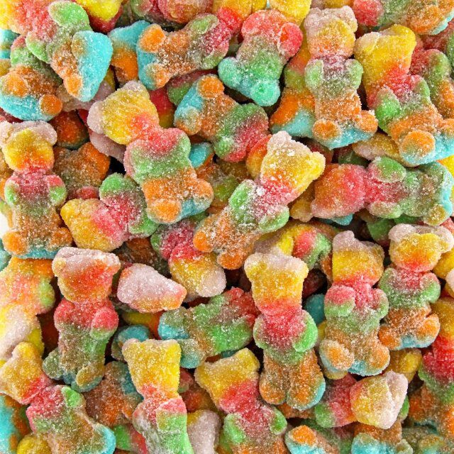 OURSONS MULTICOLORES ACIDULEE  - 100g